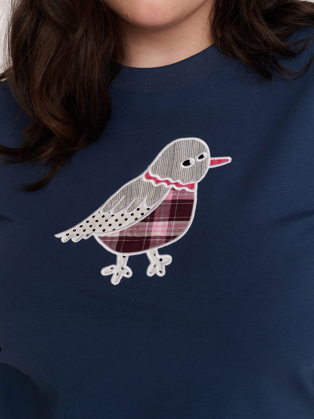 Applique Pigeon T-shirt