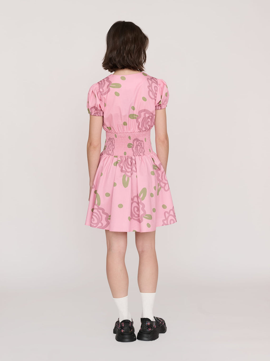 shirred dress short Shirred Bodice Short Bra Dress
