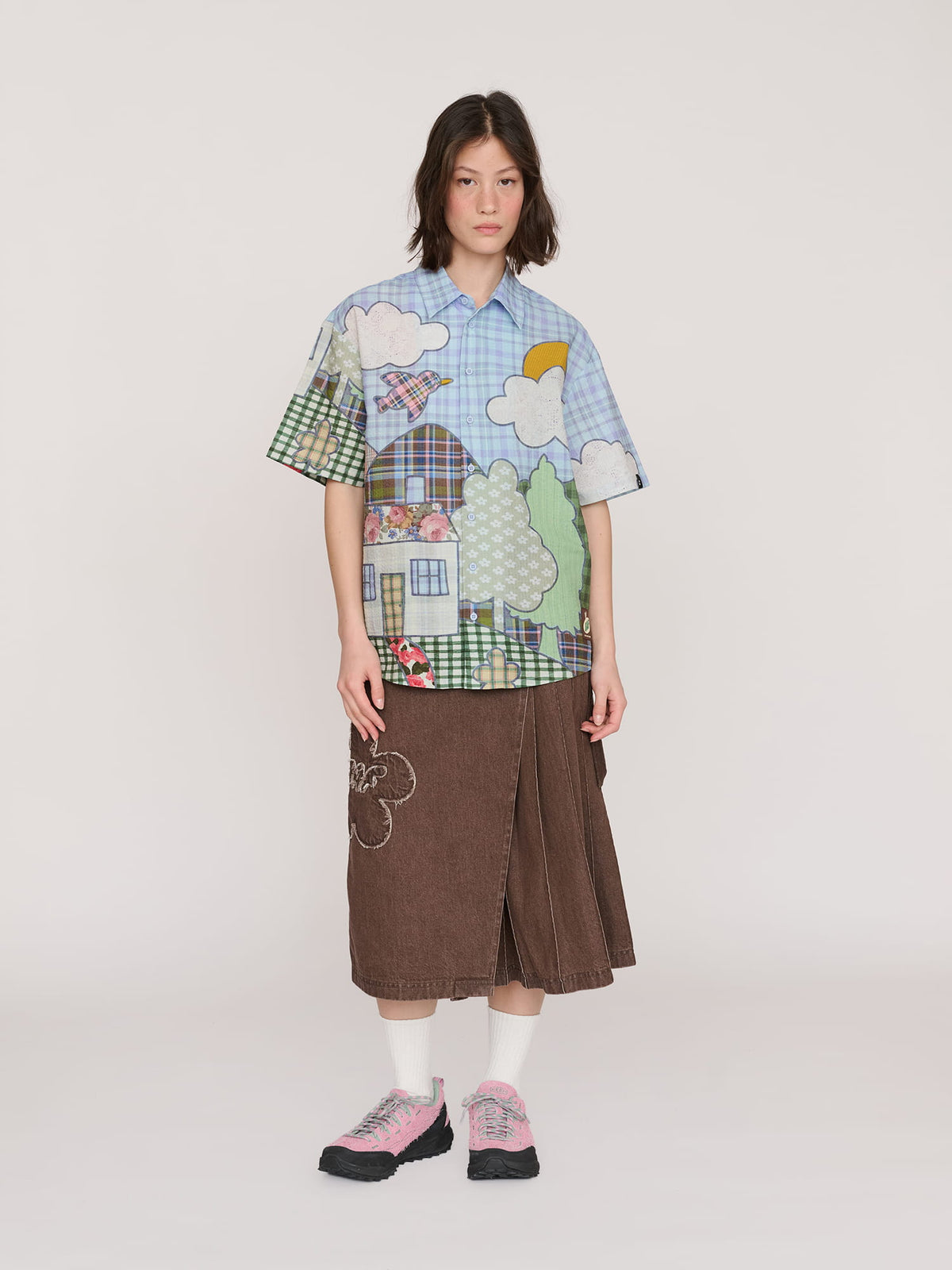 model:Jess wears size S and is 5’7”