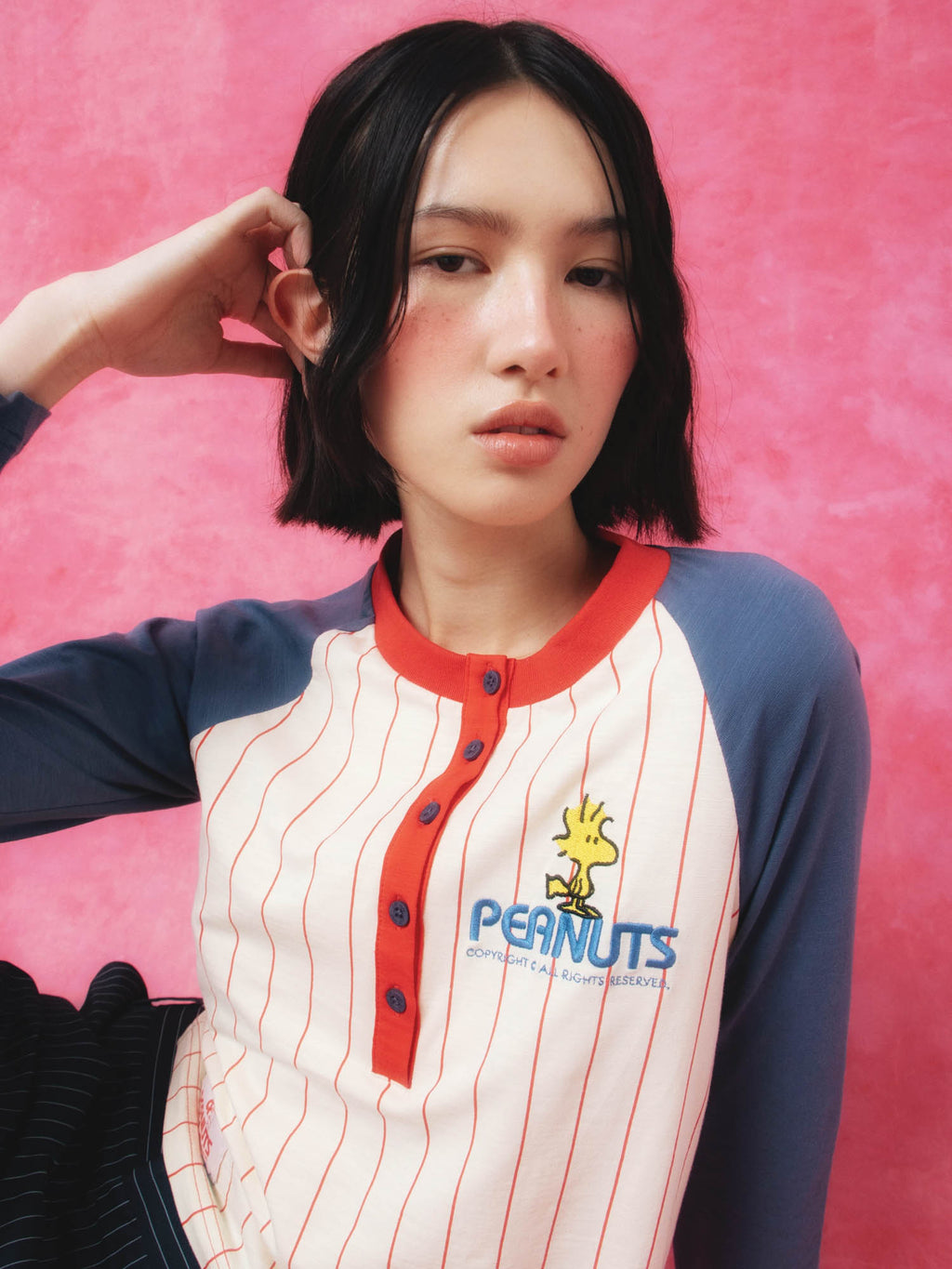 Lazy Oaf x Peanuts Woodstock Button Through Top