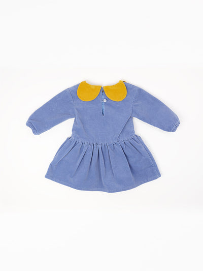 Big Flower Cord Dress