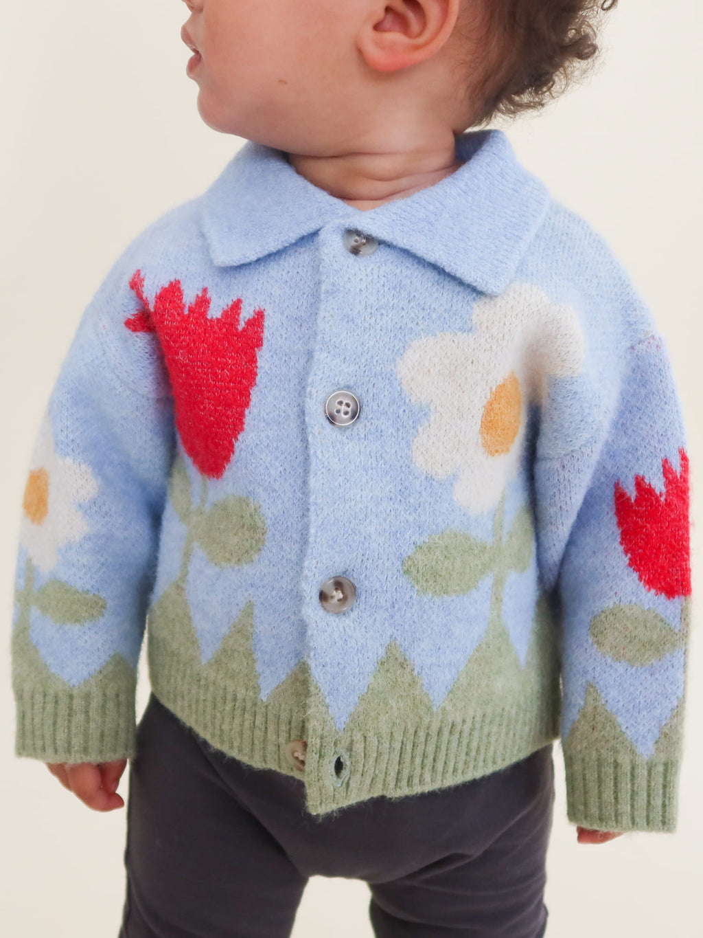 Blue Flower Garden Cardigan
