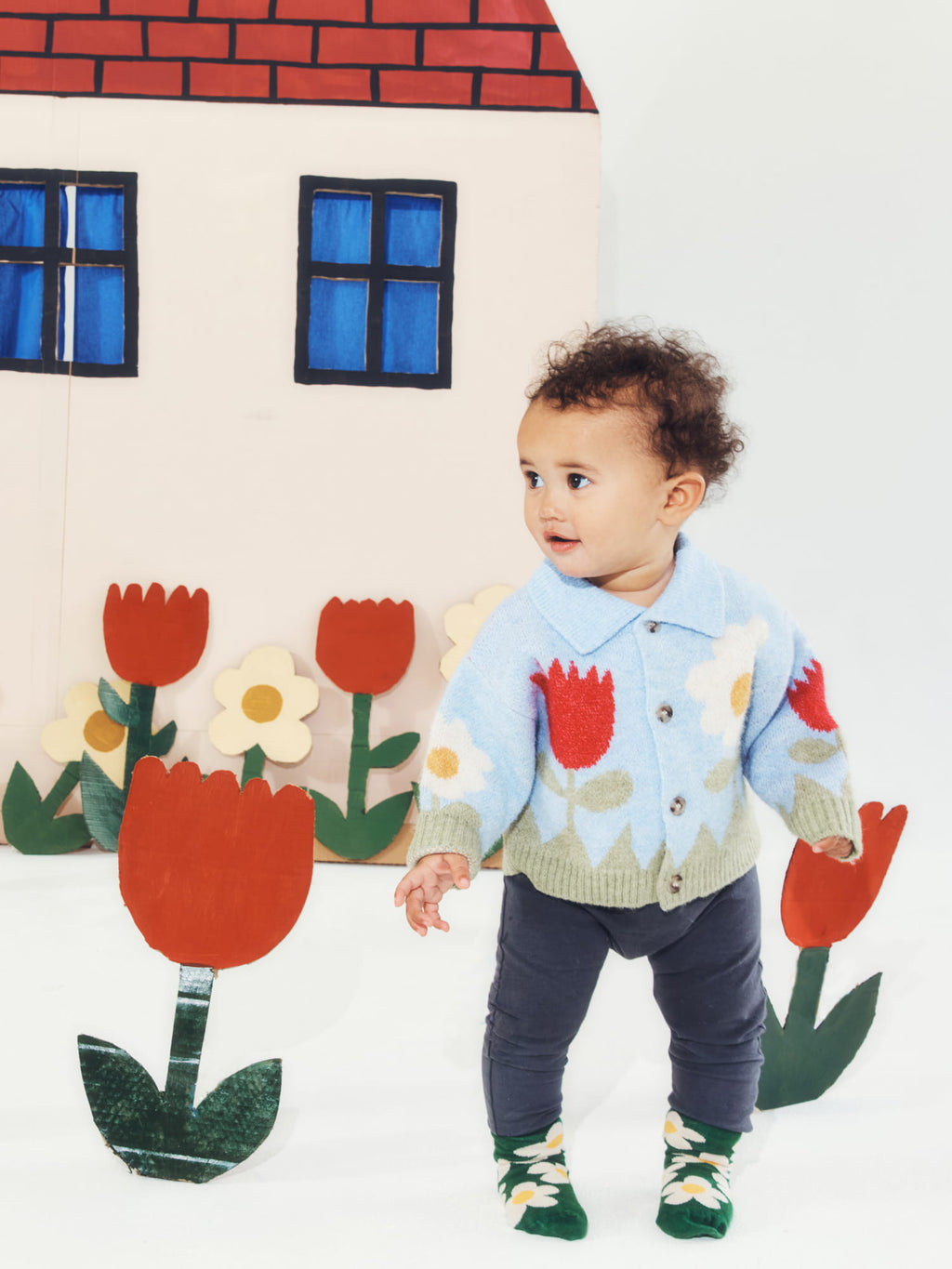 Blue Flower Garden Cardigan