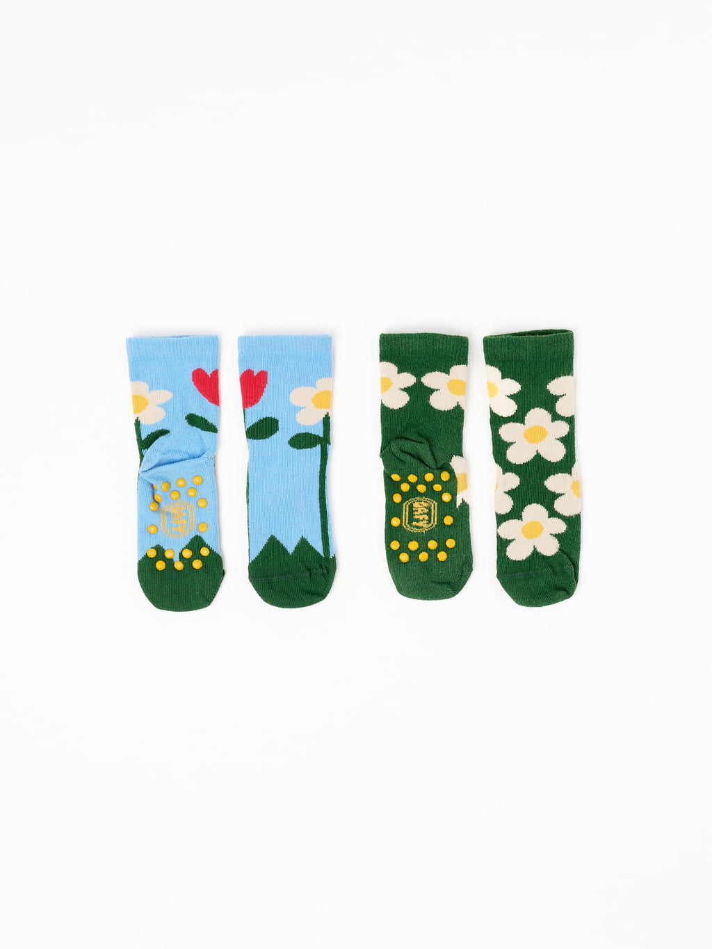 Blue Flower Garden Sock Set