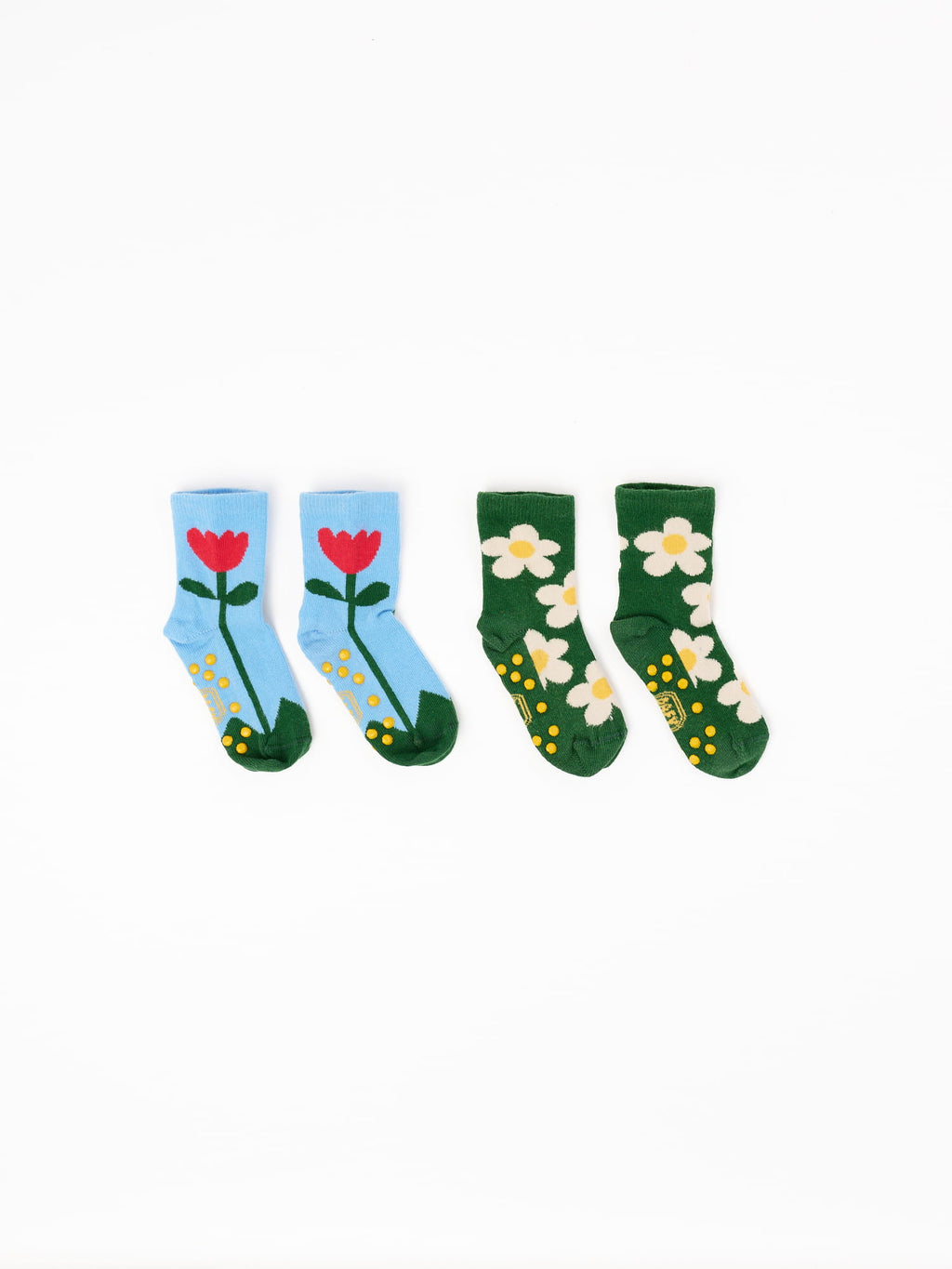 Blue Flower Garden Sock Set