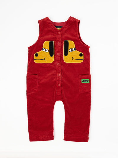 Dog Pocket Cord Romper