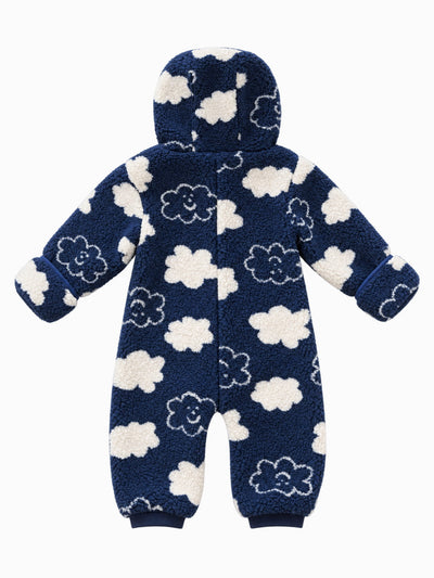 Happy Cloud Fleece Zipped Onesie