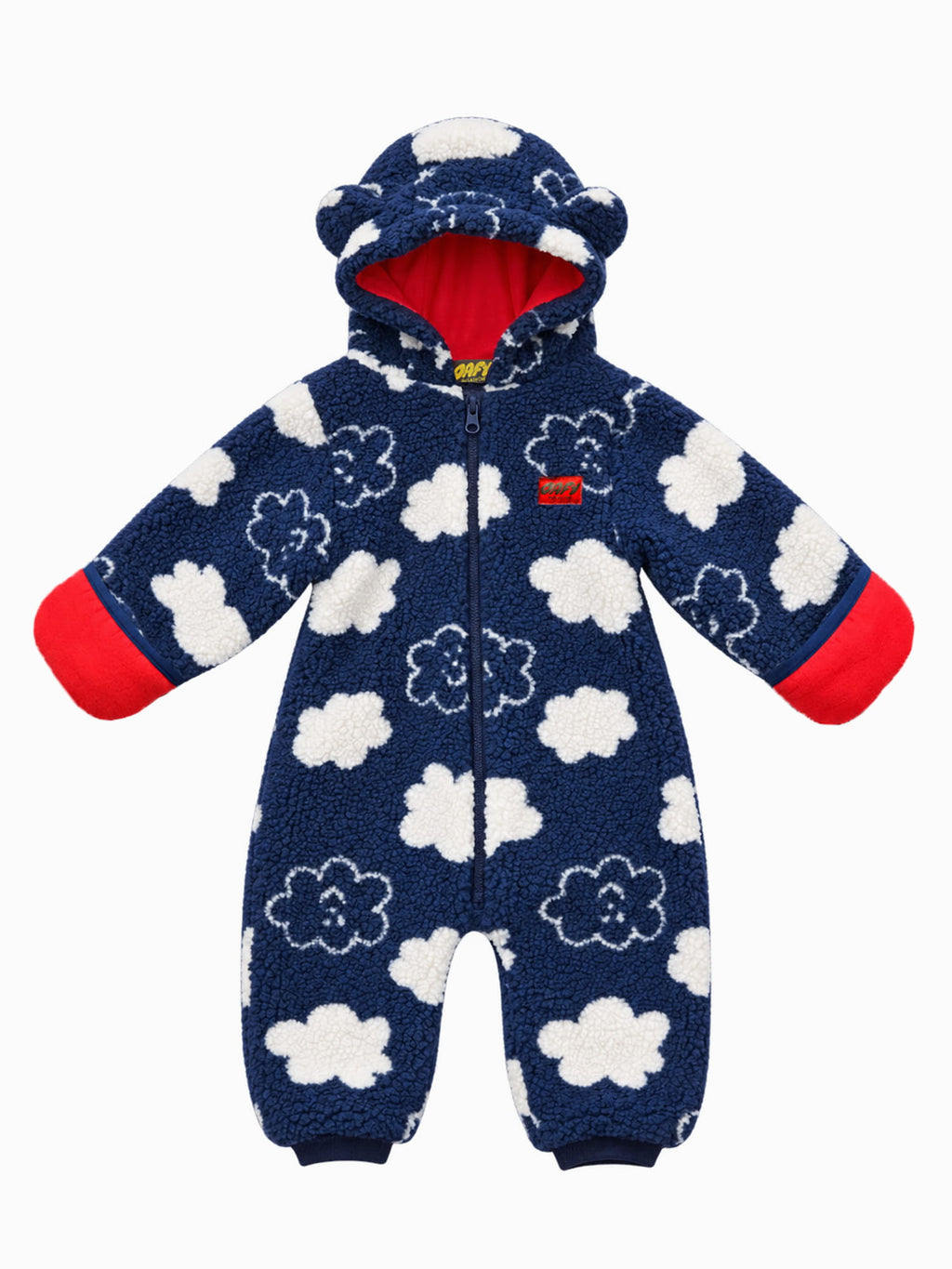 Happy Cloud Fleece Zipped Onesie