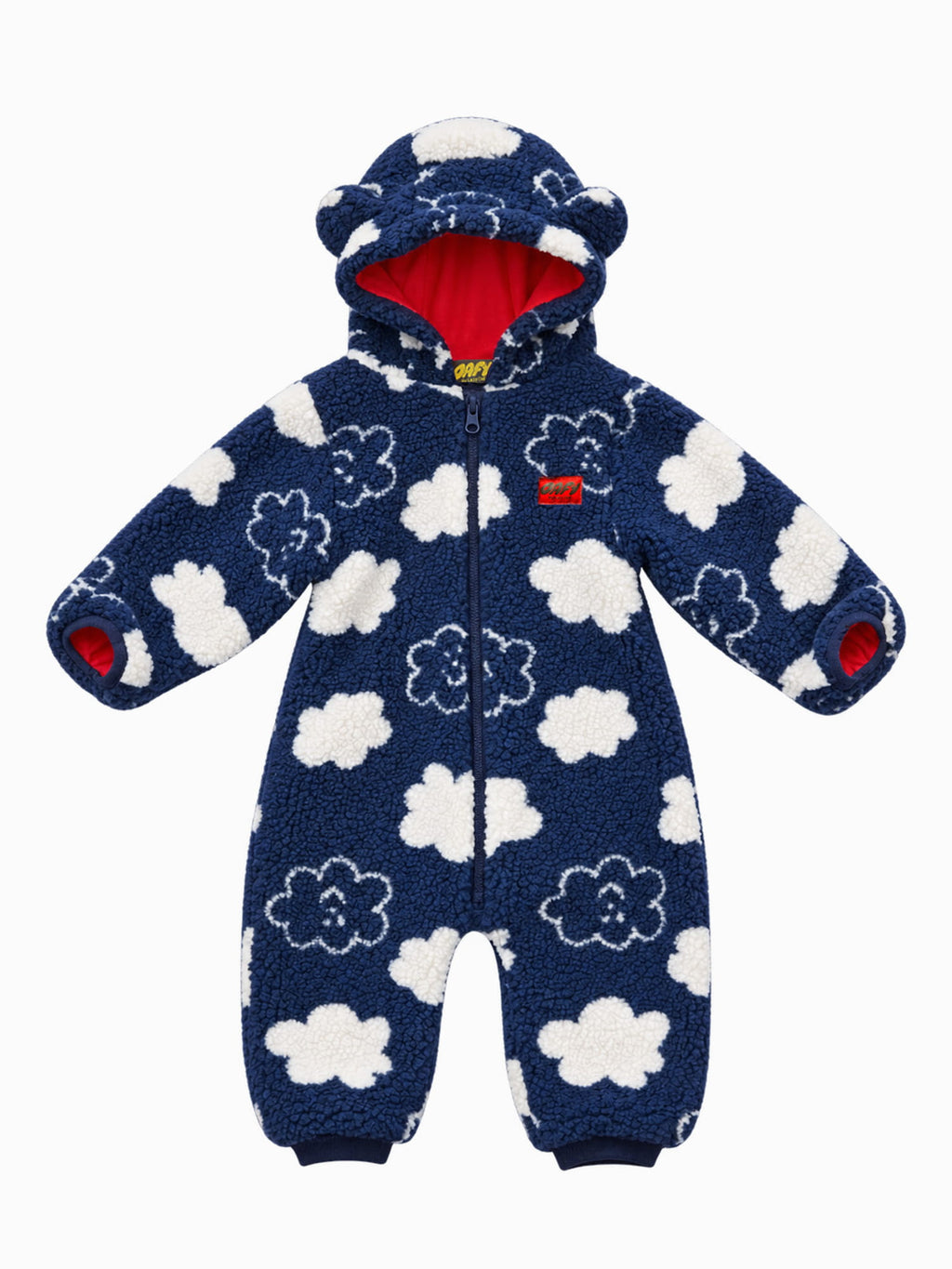 Happy Cloud Fleece Zipped Onesie