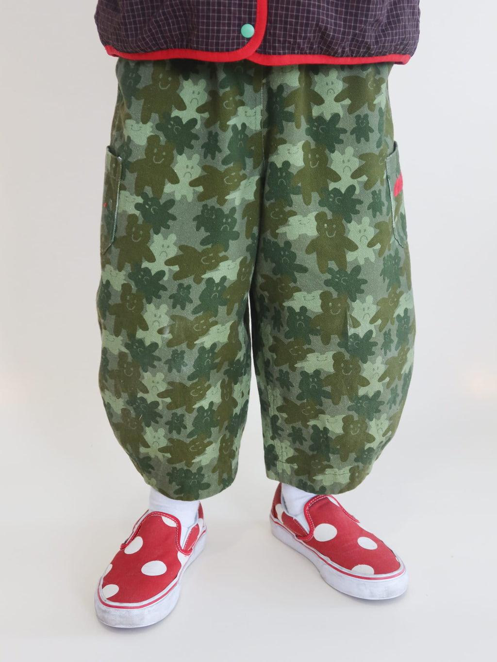 Camo Bears Bev Barrel Trousers