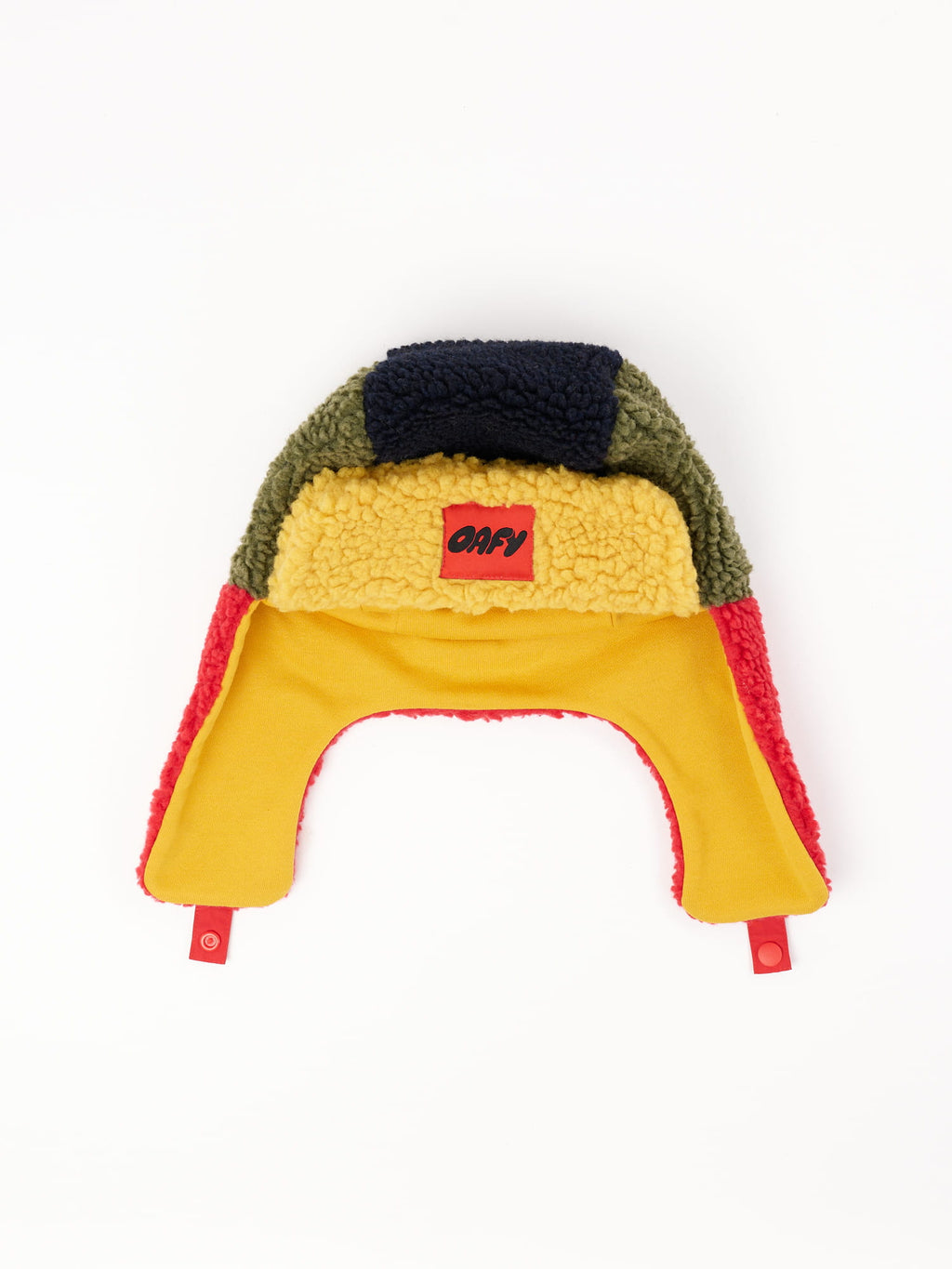 Colour Block Fleece Trapper Hat