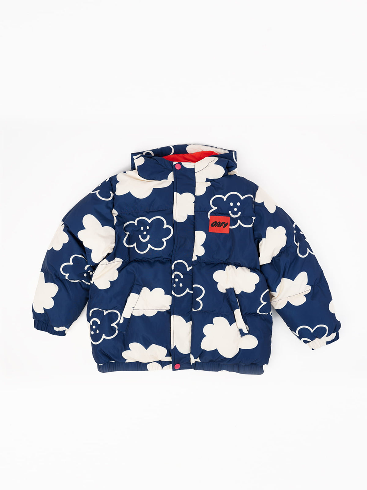 Happy Clouds Puffer Hooded Jacket