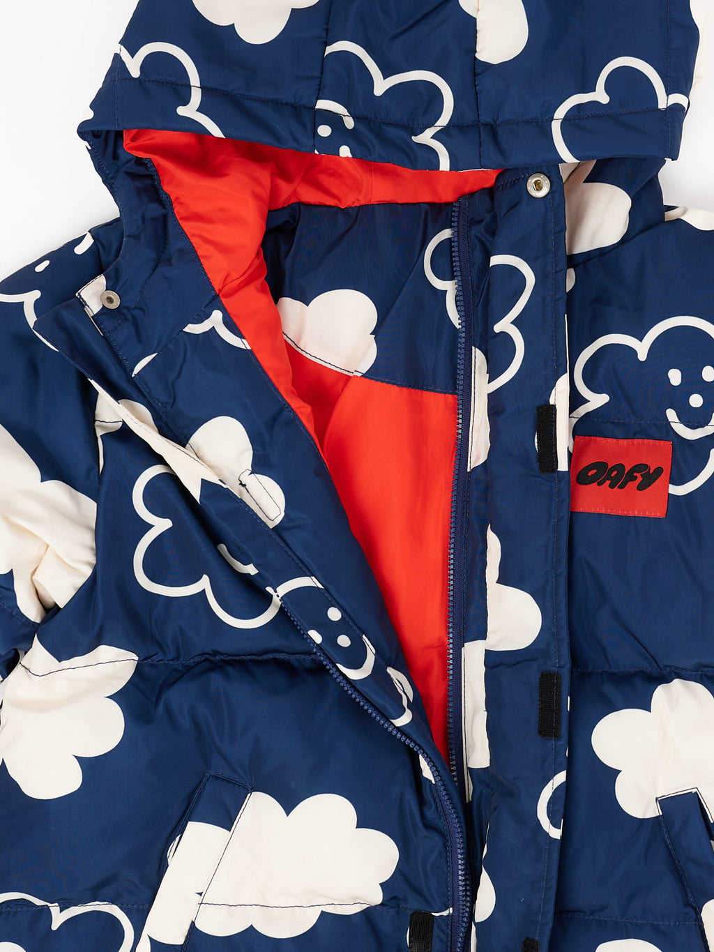 Happy Clouds Puffer Hooded Jacket