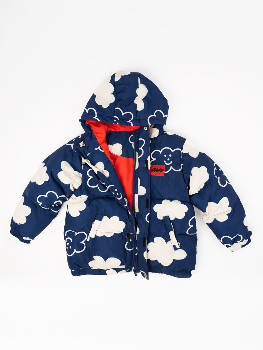 Happy Clouds Puffer Hooded Jacket