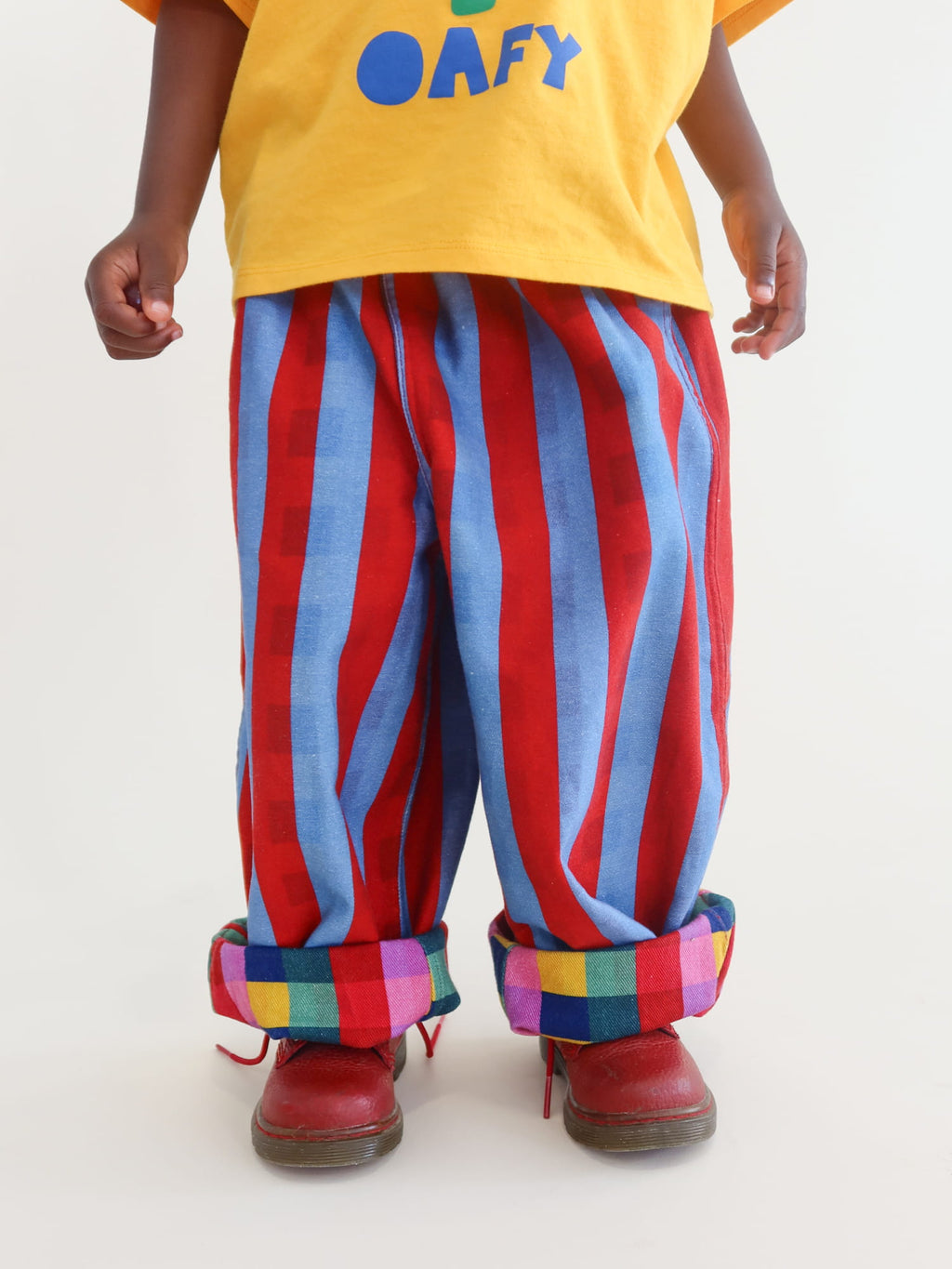 Reversible Bright Bev Barrel Trousers