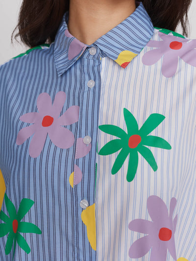 Outsiders Division x Lazy Oaf Flowered Shirt