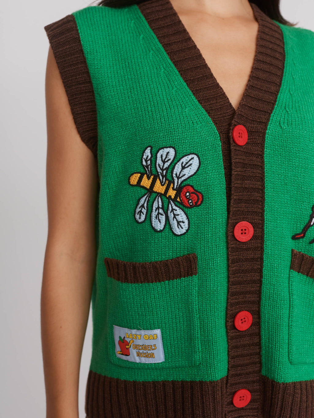 Outsiders Division x Lazy Oaf Knitted Vest
