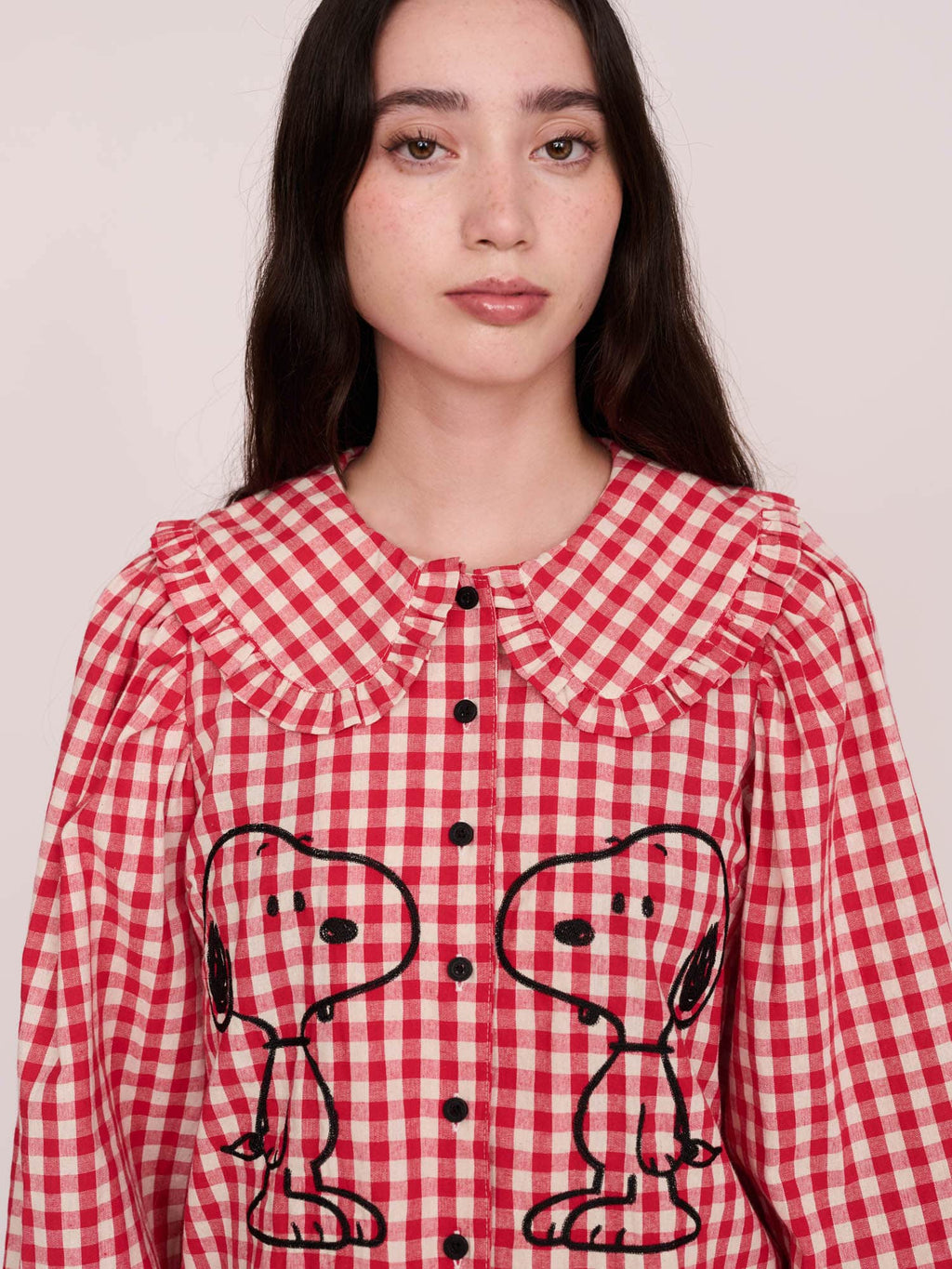 model:Winnie wears size S and is 5’9”