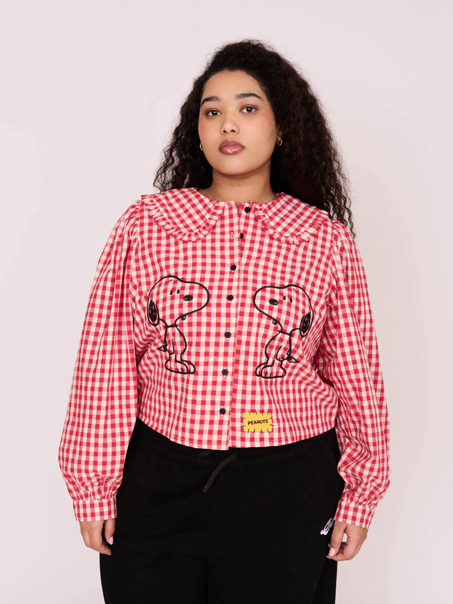 リバティ　シャツ　PEANUTS Peanuts x RSVLTS The Peanut Gallery Short Sleeve Shirt