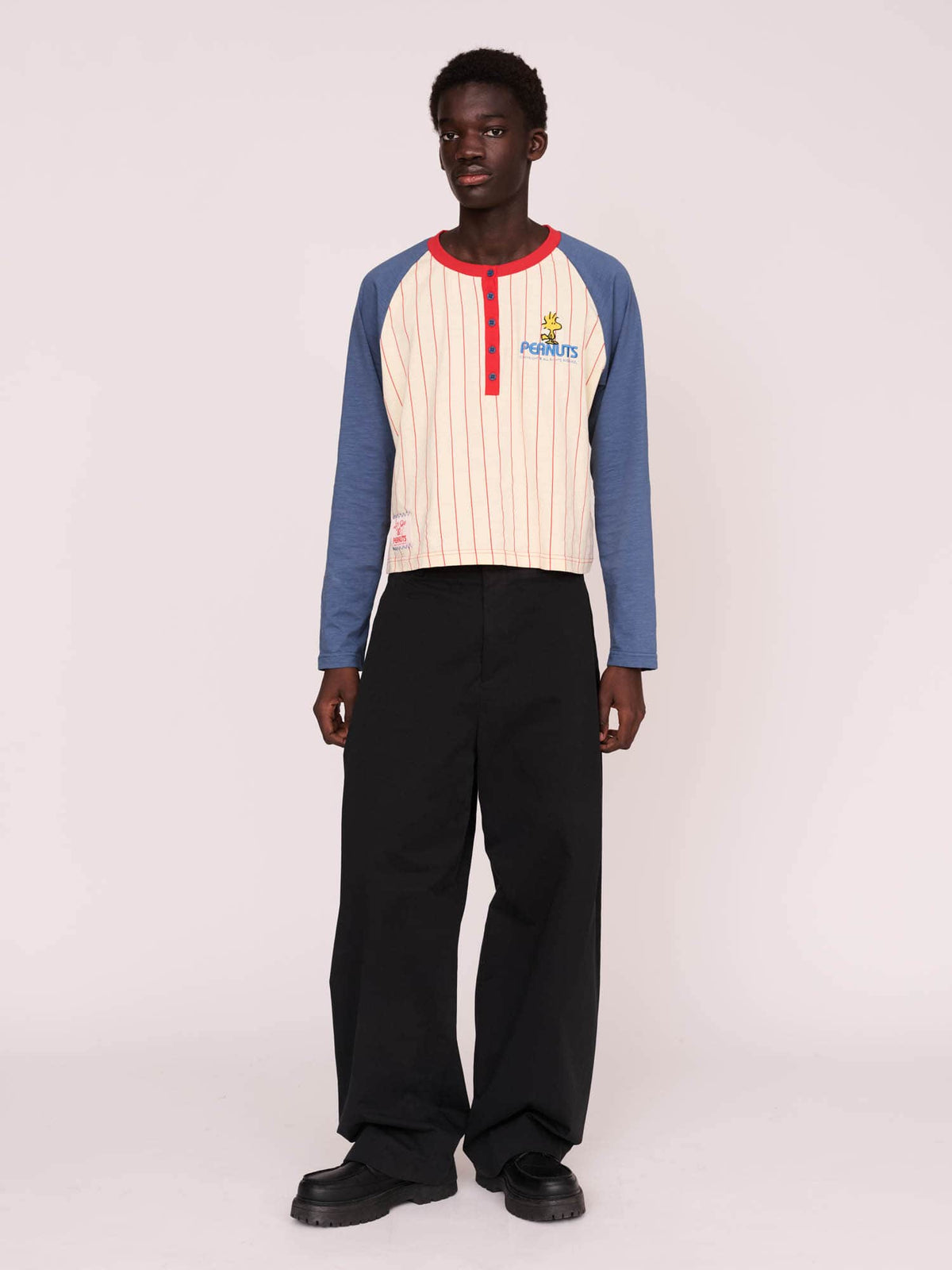 model:Elhadj wears size 18 and is 6’1”
