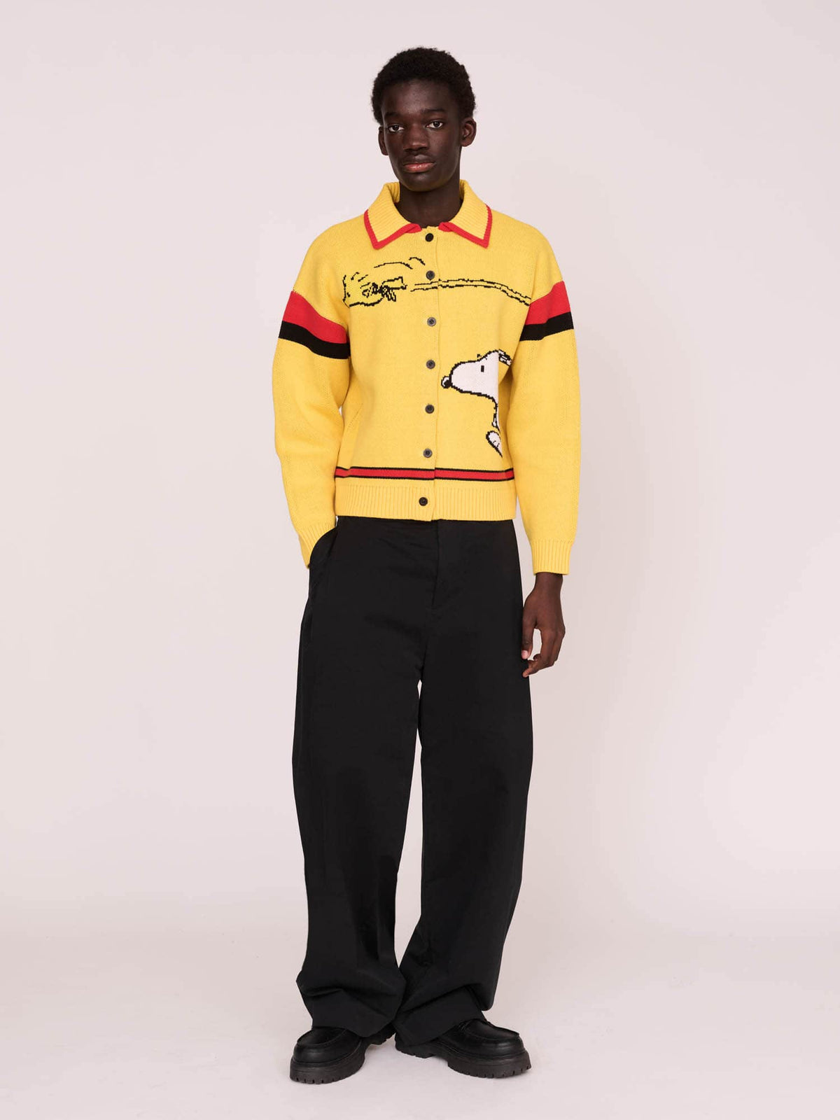 model:Elhadj wears size L and is 6’1”