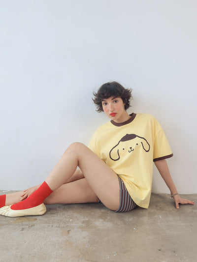 Pompompurin Face T-shirt - PRE-ORDER SHIPS FROM MID AUGUST