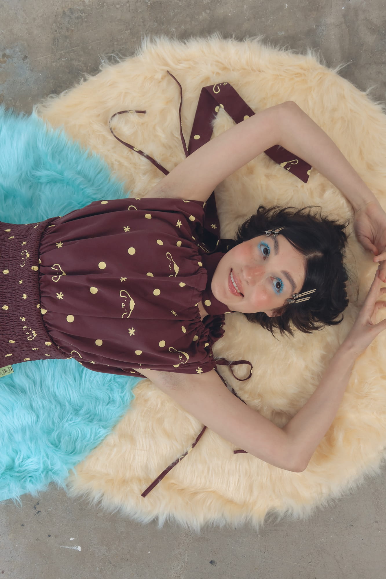 Pompompurin Polka Dot Top – Lazy Oaf
