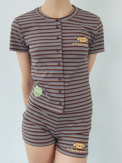 Pompompurin Button Up Top