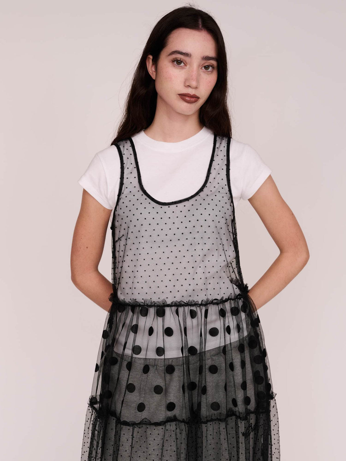 model:Winnie wears size S and is 5’9