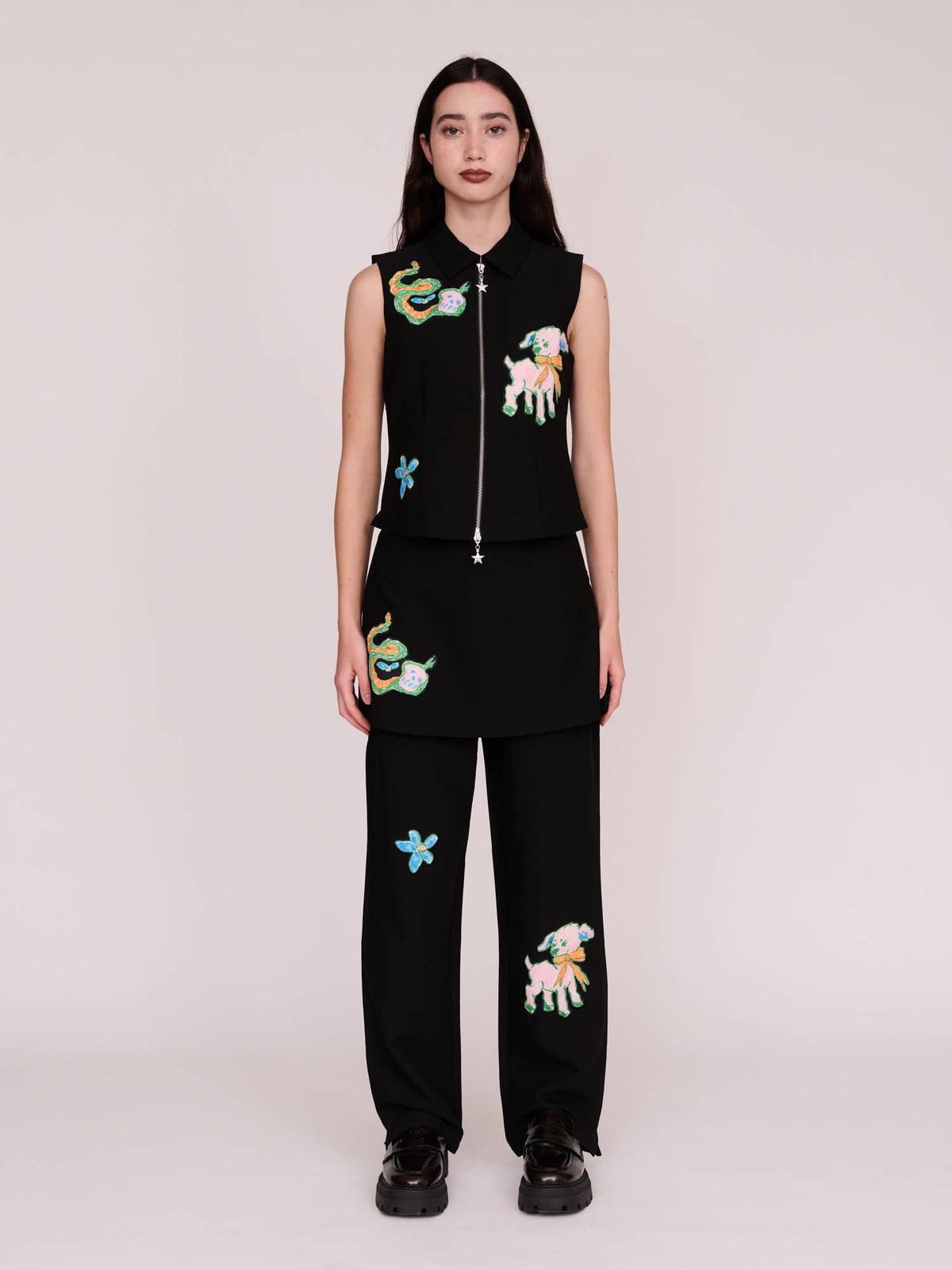 Little Lambs Zip Up Top