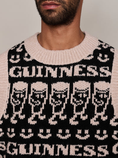 Guinness X Lazy Oaf Emotions Knitted Vest