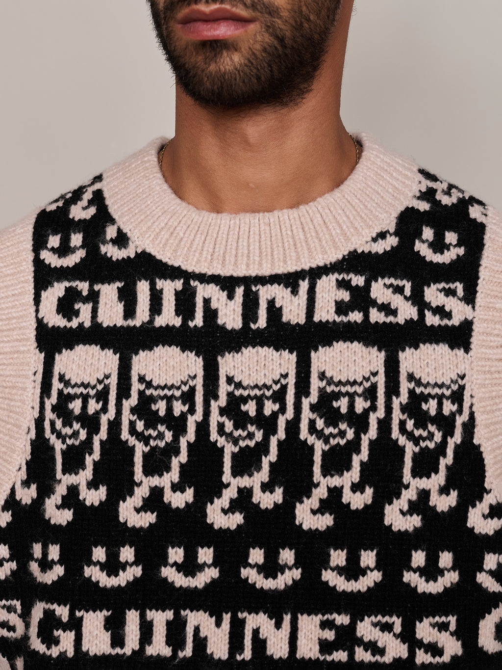 Guinness X Lazy Oaf Emotions Knitted Vest