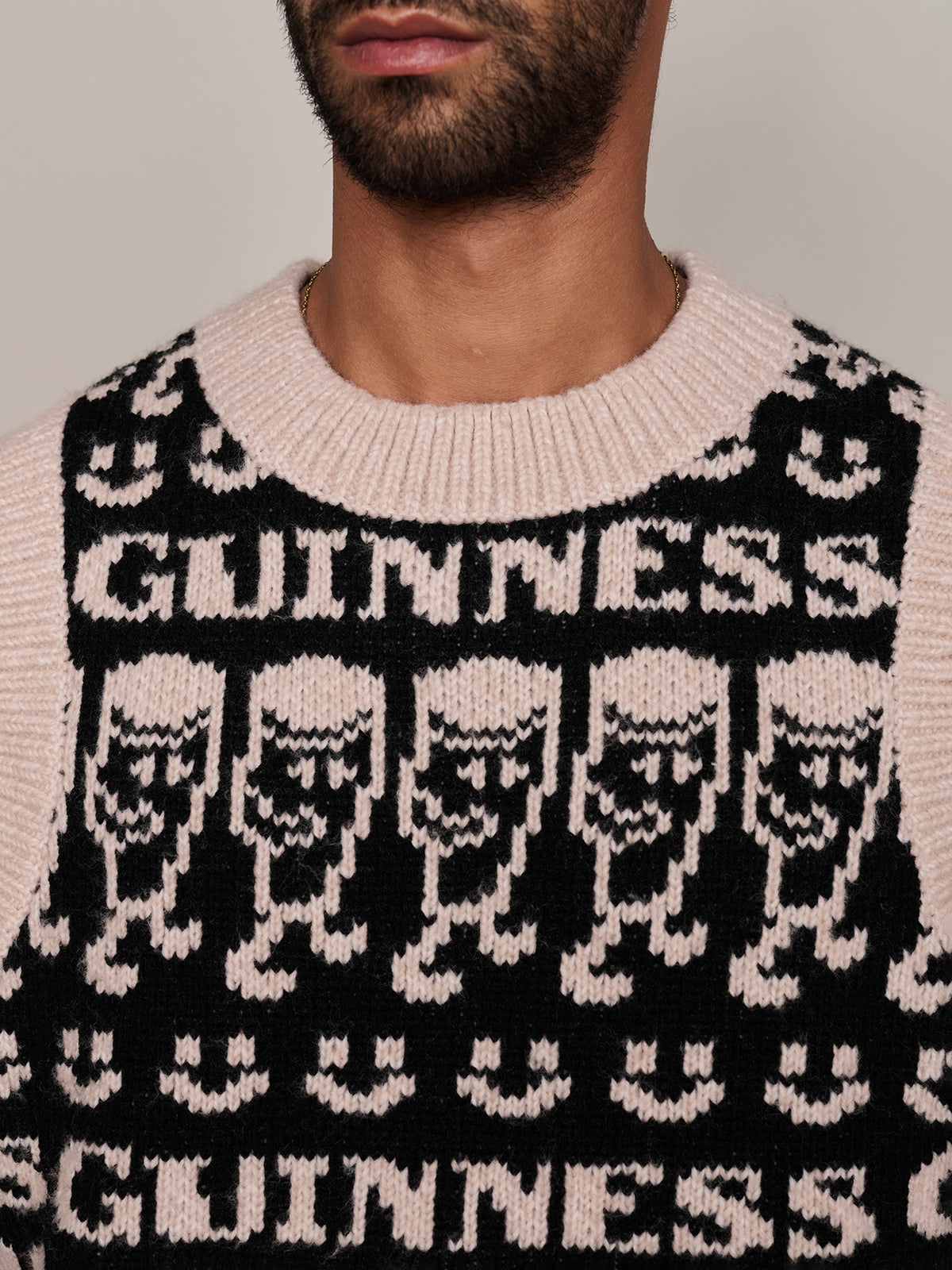 Guinness X Lazy Oaf Emotions Knitted Vest