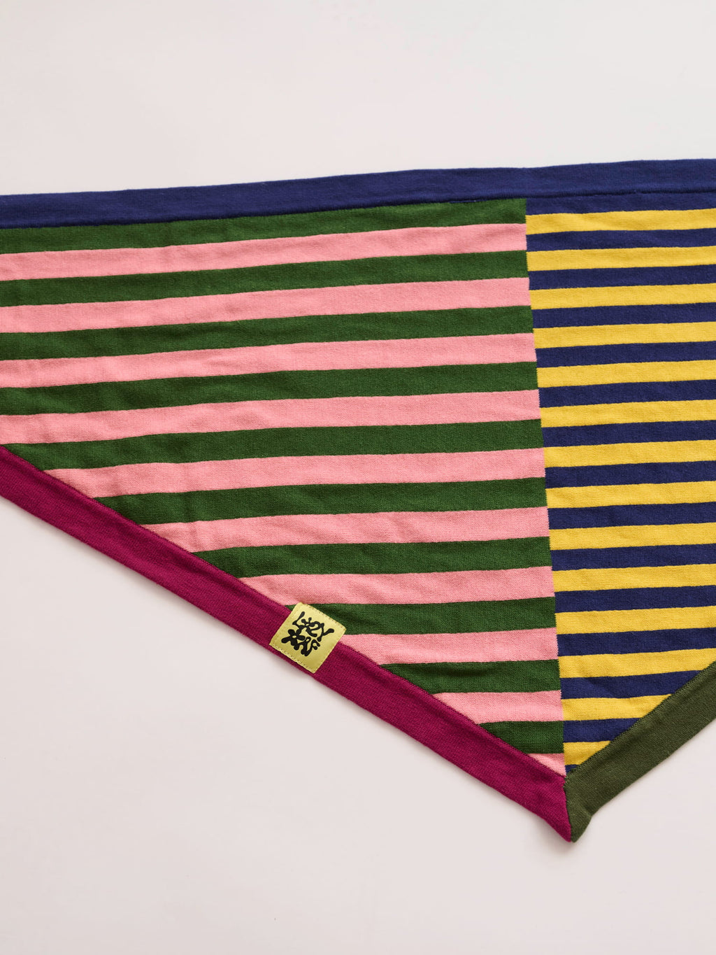 Mixed Stripe Triangle Scarf