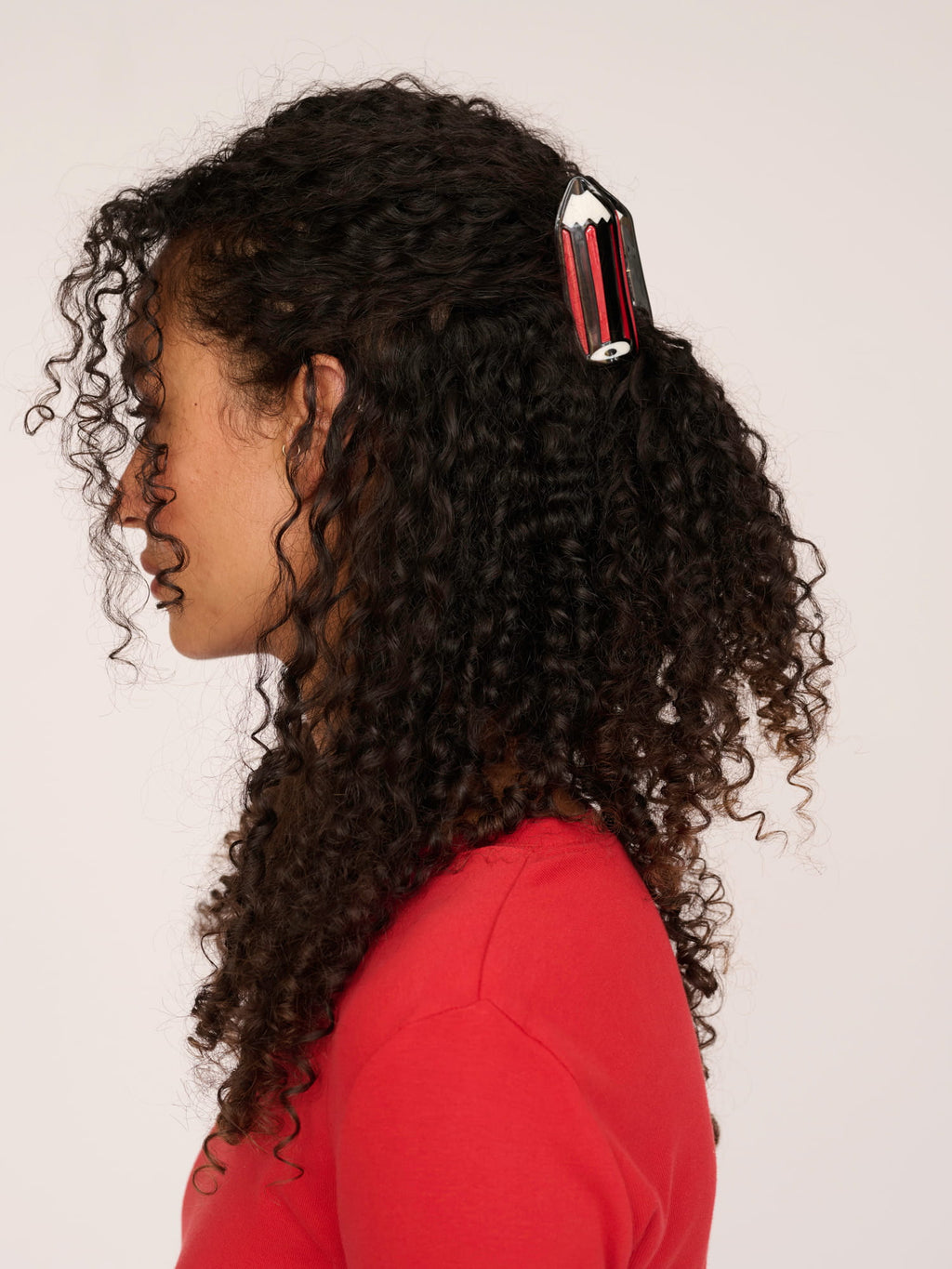 Red And Black Pencil Hair Claw