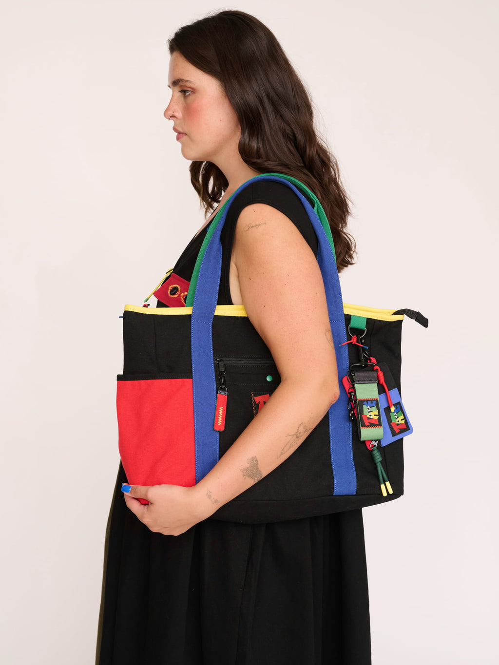 Colour Pop Pocket Shopper Bag