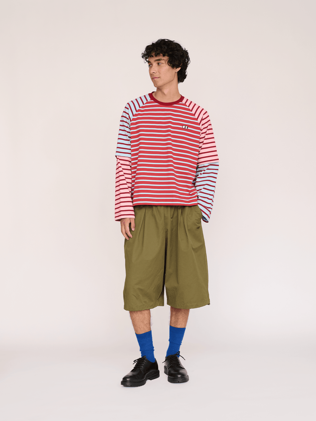 model:Emmett wears size L and is 6’1”