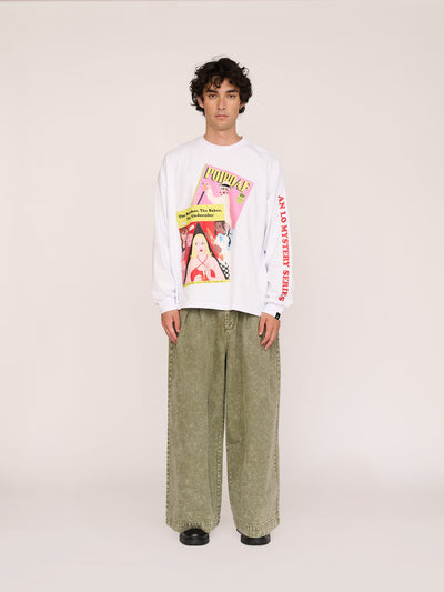 model:Emmett wears size L and is 6’1”