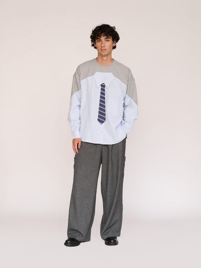 model:Emmett wears size L and is 6’1”
