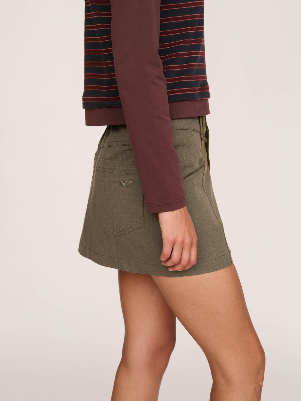 Low Rise Mini Skirt