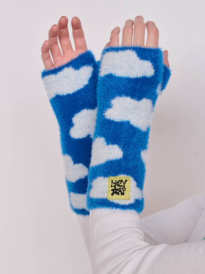 In The Clouds Wrist Warmers