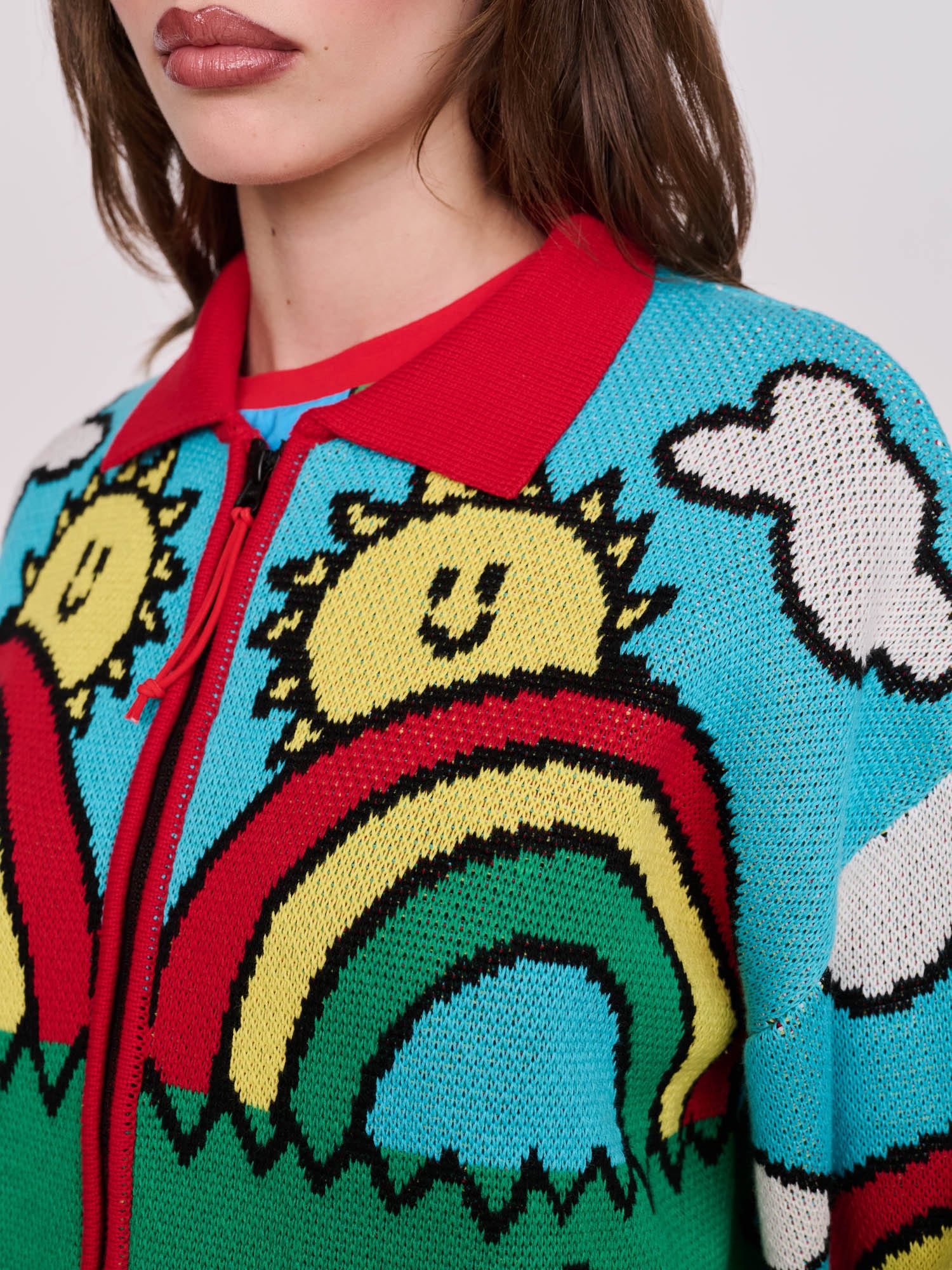 Sunny Days Zip Cardigan – Lazy Oaf