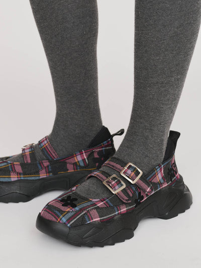 Checks Sneaker Mary Janes