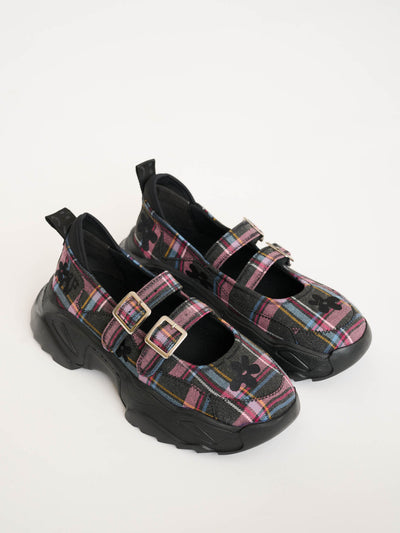 Checks Sneaker Mary Janes