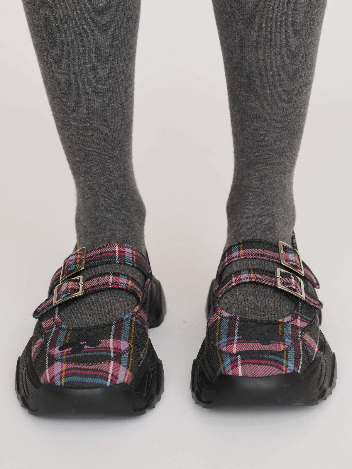 Checks Sneaker Mary Janes