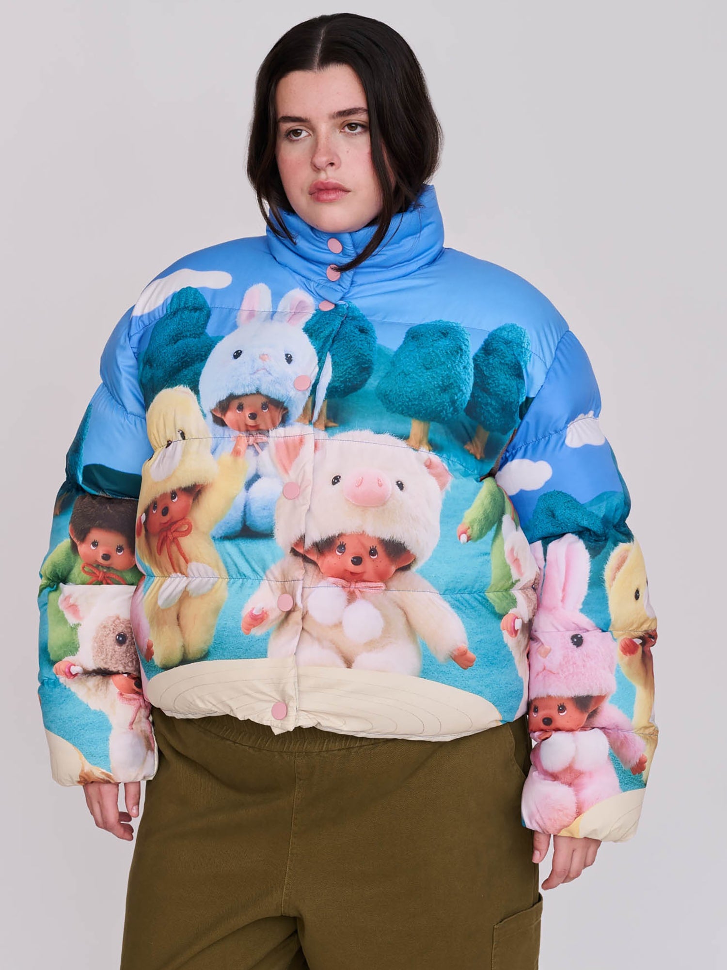 Monchhichi x Lazy Oaf Cloud Puffer Coat