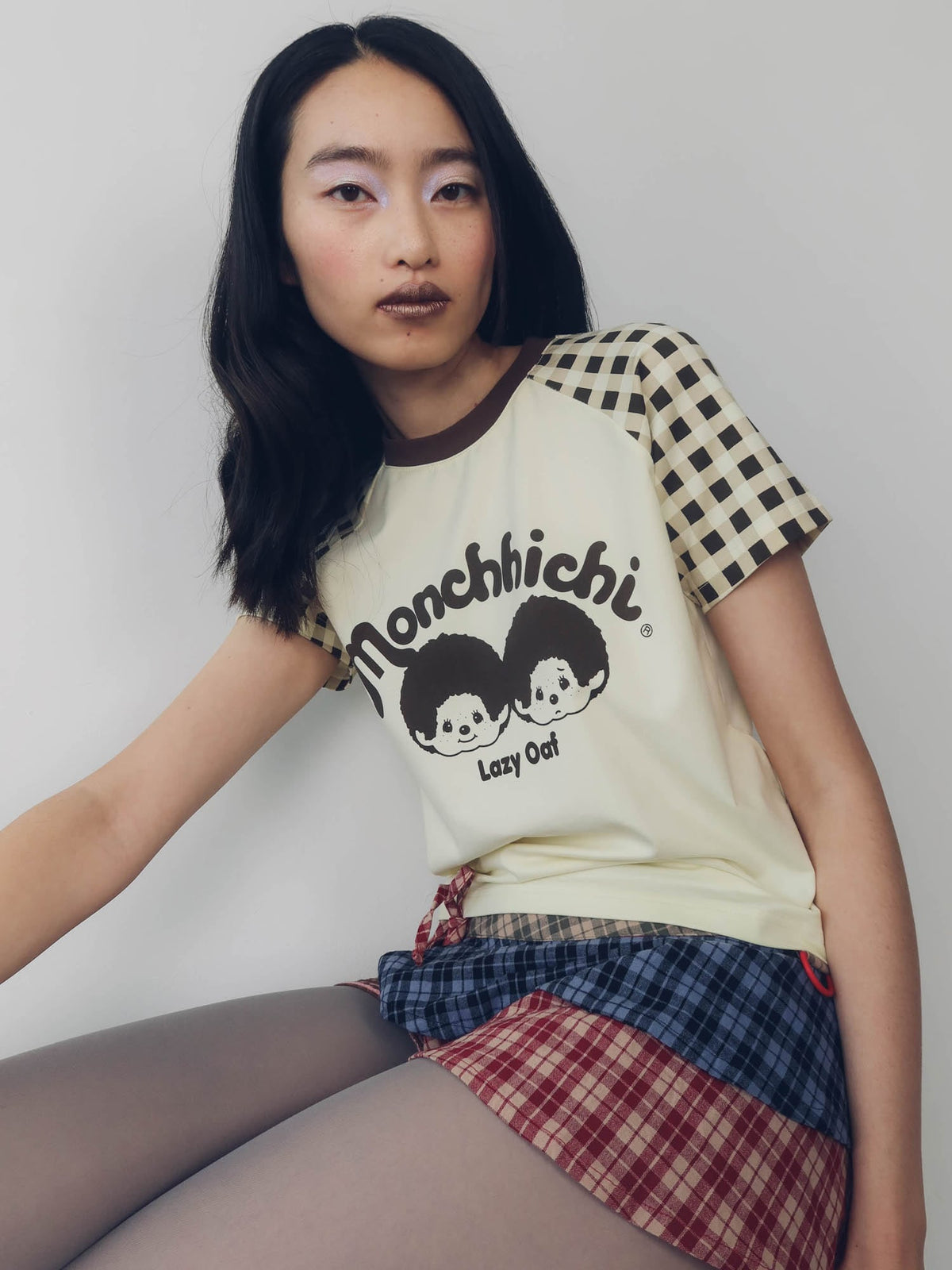 Monchhichi x Lazy Oaf Baby Tee