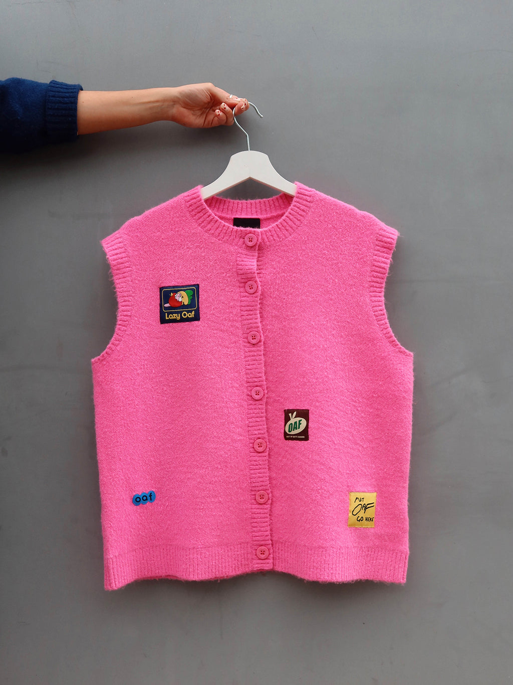 Oaf Labels Button Through Vest