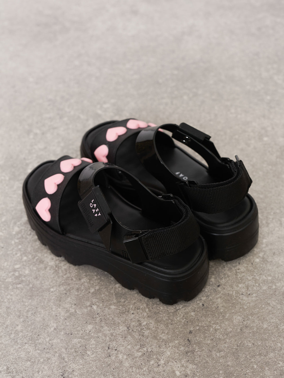Melissa x LO Black & Pink Kick Off Sandal