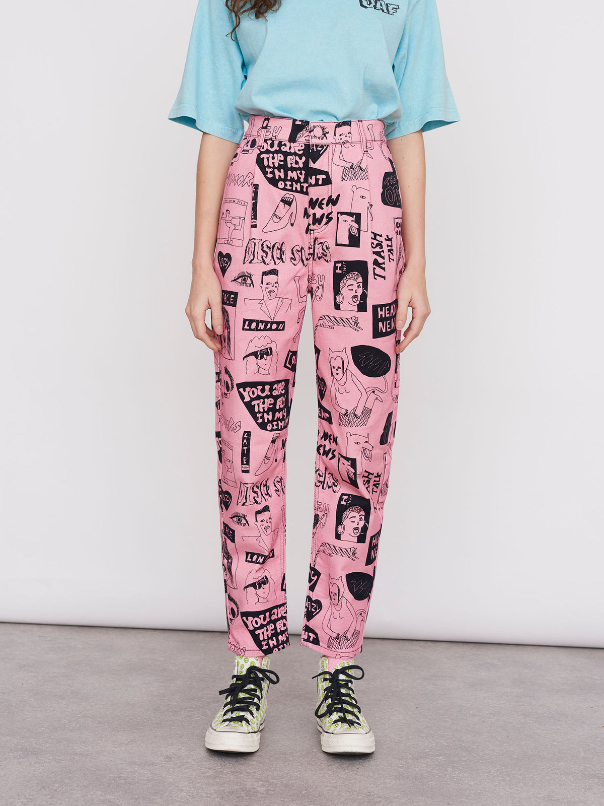 Lazy Oaf Band Poster Pants